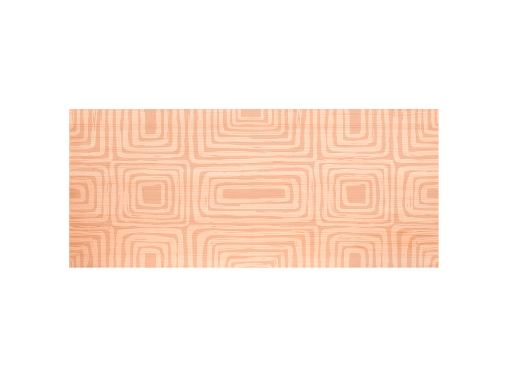 Natural pine wood headboard with print, 130x80cm - Boislis HHTV27949