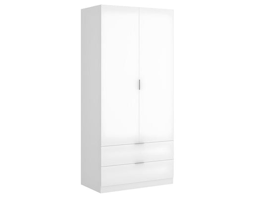 White wardrobe/storage unit - Length 81 x Height 184 x Depth 52 cm ZHZK44333