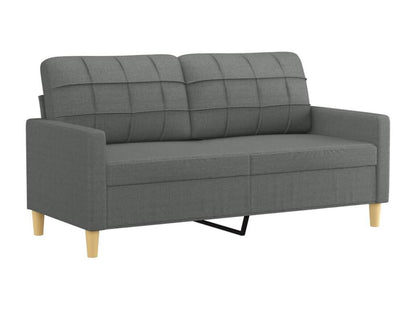 2-seater sofa, dark grey, 140 cm, fabric FFSN58449