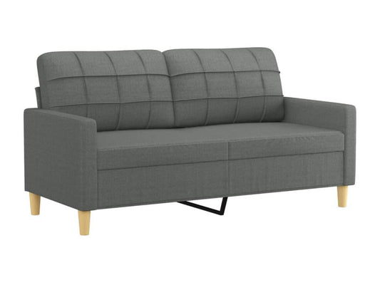 2-seater sofa, dark grey, 140 cm, fabric FFSN58449