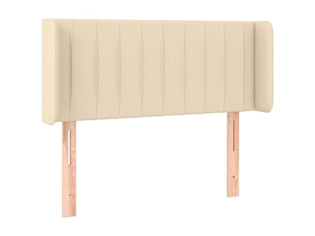 Cream LED Headboard 93x16x78/88 cm Fabric UFKD81672
