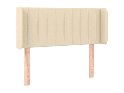 Cream LED Headboard 93x16x78/88 cm Fabric UFKD81672