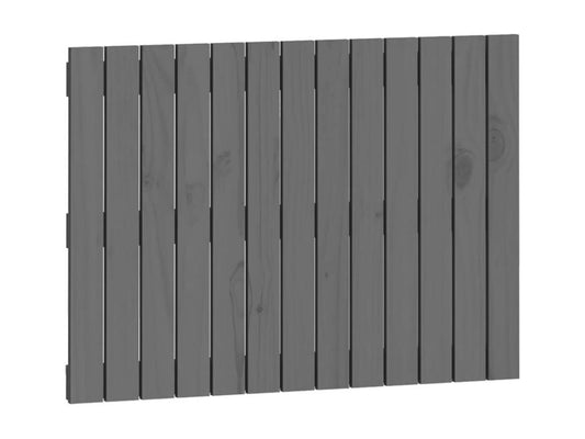 Wall-mounted headboard, grey, 82.5x3x60 cm, solid pine wood, OEBZ18677