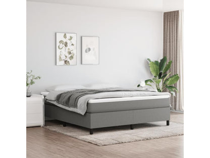 Dark grey bed frame without mattress, 180x200 cm, fabric, IBIK82502