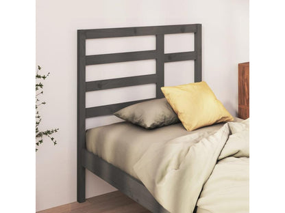 Grey Headboard 81x4x104 cm Solid Pine Wood OFWW13270