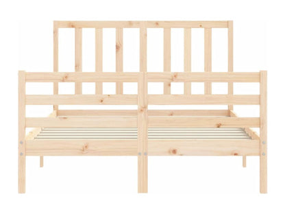 Bed frame with headboard 120x200 solid wood GQEH26746