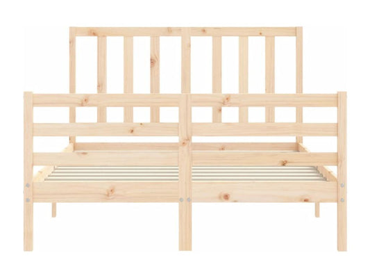 Bed frame with headboard 120x200 solid wood GQEH26746