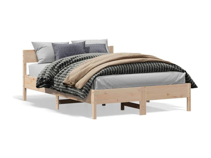 Bed frame without mattress 120x190 cm solid pine wood KQQY12326