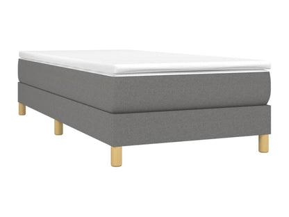 Ventoriq bed base, dark grey, 90x200 cm, fabric MBMJ11309