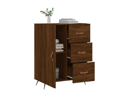 Brown oak sideboard 69.5x34x90 cm engineered wood ZHJA87358