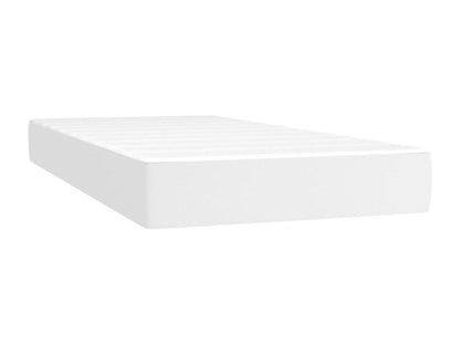 Ventoriq bed base with mattress, white, 90x200 cm, faux leather, LAHW62792