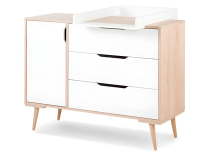 Changing table top for LittleSky by Ventoriq changing unit, Beech and White LWCQ97639