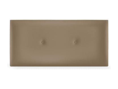 Ventoriq Smooth Faux Leather Headboard with Buttons 90x50cm for 80/90cm Beds - Light Brown PZKV02997