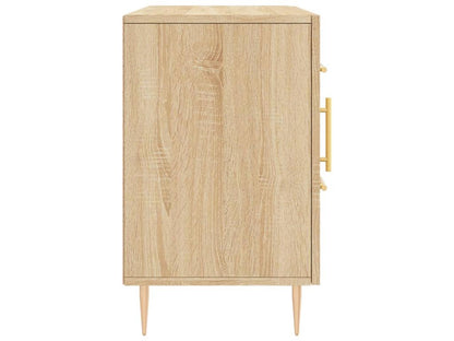 Ventoriq oak sideboard 100x36x60 cm engineered wood EZOO72060