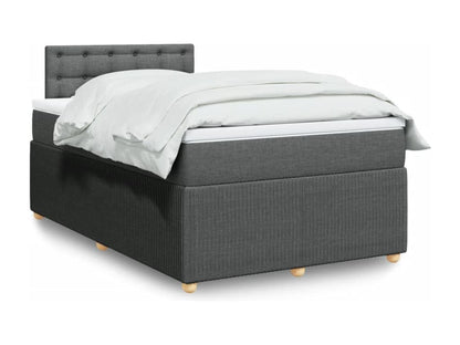 Ventoriq bed base with mattress, Dark Grey 120x200cm Fabric QSKX85074