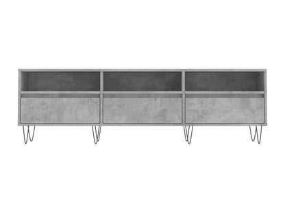 TV stand, concrete grey, 150x30x44.5 cm, engineered wood, GRXW12198