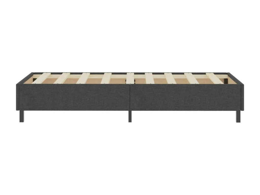Grey Fabric Bed Frame 80x200 2 MNZO25473