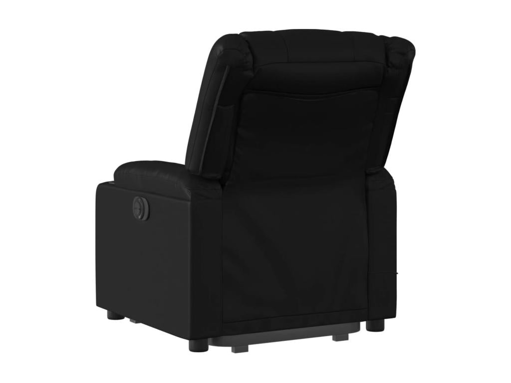 Black Faux Leather Massage Recliner Chair STNC00756