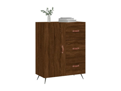 Brown oak sideboard 69.5x34x90 cm engineered wood ZHJA87358