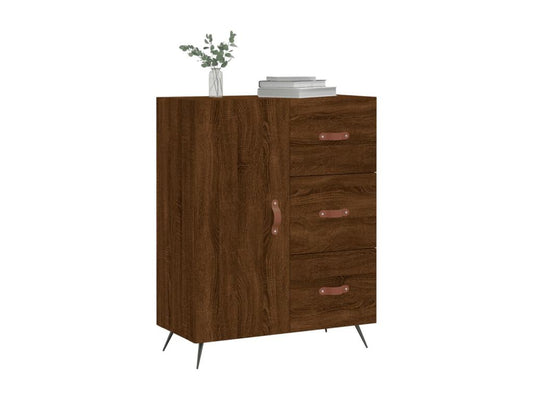 Brown oak sideboard 69.5x34x90 cm engineered wood ZHJA87358