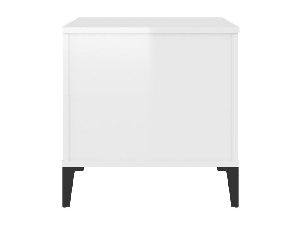 Coffee table, glossy white, 60x44.5x45 cm, engineered wood, SFYU26229