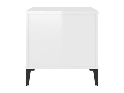 Coffee table, glossy white, 60x44.5x45 cm, engineered wood, SFYU26229