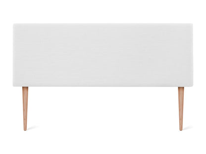 Ventoriq Smooth Natural Linen Headboard 160x105cm with Legs for 150/160cm Beds - White KTNI04073