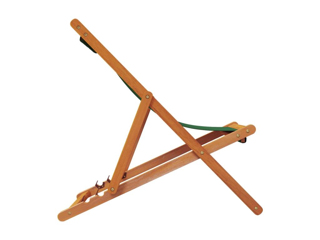 Folding beach chairs, set of 2, green fabric, JDVL69588