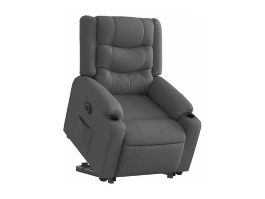 Dark grey fabric electric recliner chair BBRU63298