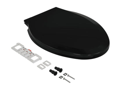 Toilet seat with black closing mechanism, 47x35x5 cm, 02 0002911 MTJN79983