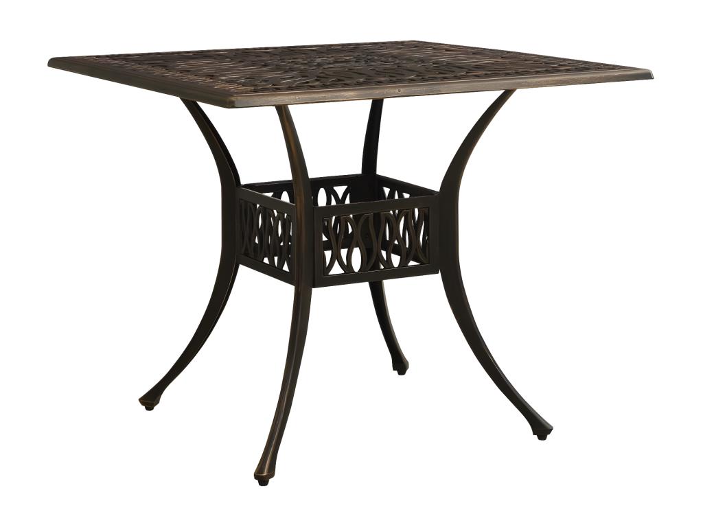 Ventoriq Premium - Bronze Garden Table 90x90x73 cm Cast Aluminum IIAB74244