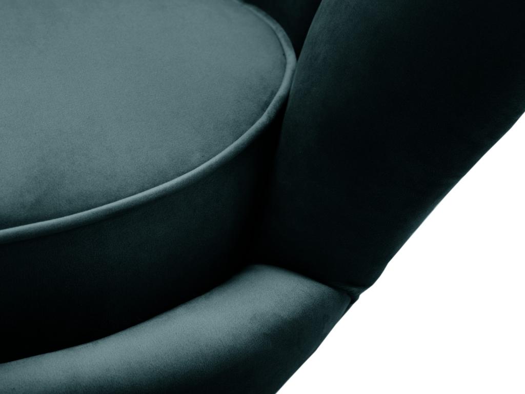 Ventoriq - Ventoriq armchair in petrol blue velvet - 98x78x76cm KGHM23287