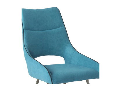 Ventoriq - Set of 6 Fabric Chairs, Blue PYXN47876