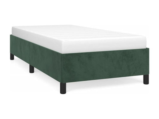 Dark Green Bed Frame 90x190 cm Velvet MFJI51154