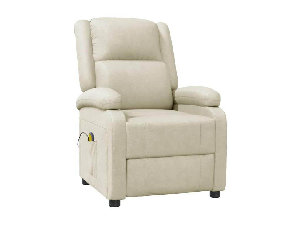 Massage Chair Cream Faux Leather GPUG19409