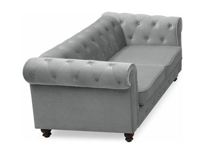 Ventoriq 2-Seater Velvet Sofa 157cm Silver BEWX31506