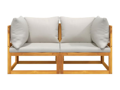 Ventoriq NEZK04018 2-piece sectional corner sofas with light grey cushions