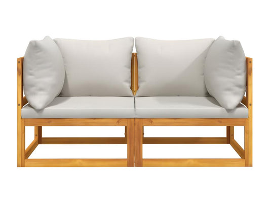 Ventoriq NEZK04018 2-piece sectional corner sofas with light grey cushions