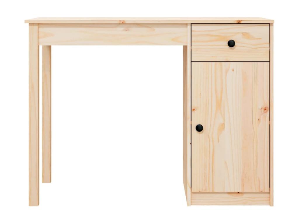 Brown wooden desk/table 100x50x75 cm 02 0023367 TUMO35824