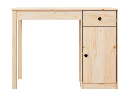 Brown wooden desk/table 100x50x75 cm 02 0023367 TUMO35824