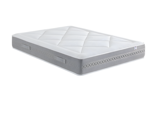 Pocket spring mattress with memory foam, 120x190 cm - 5 comfort zones - 28 cm - Firm comfort PGUH98665