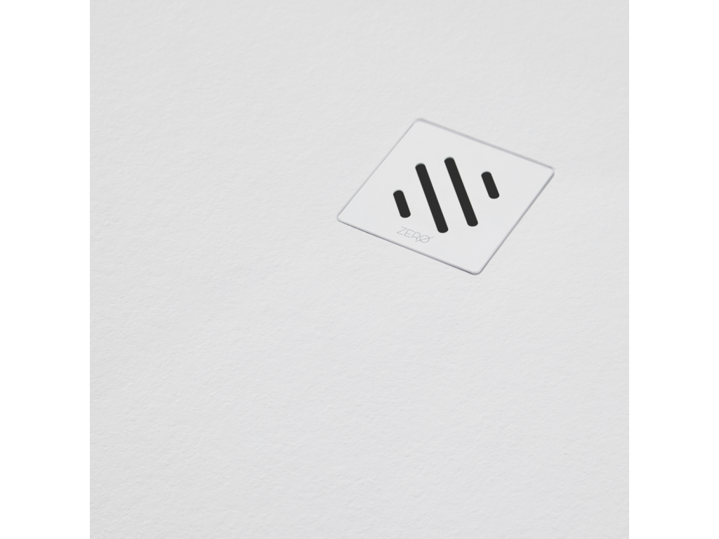 Ventoriq extra-flat shower tray - Ventoriq Texture in White Polyester Ventoriq - L120xl80xh2.6cm - Ventoriq WYSQ87338