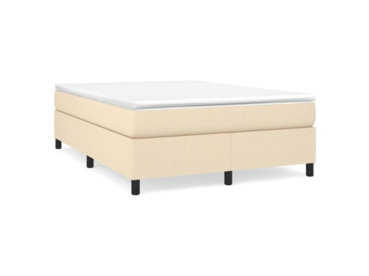 Ventoriq bed base with cream mattress 140x190 cm, fabric KPEI13867