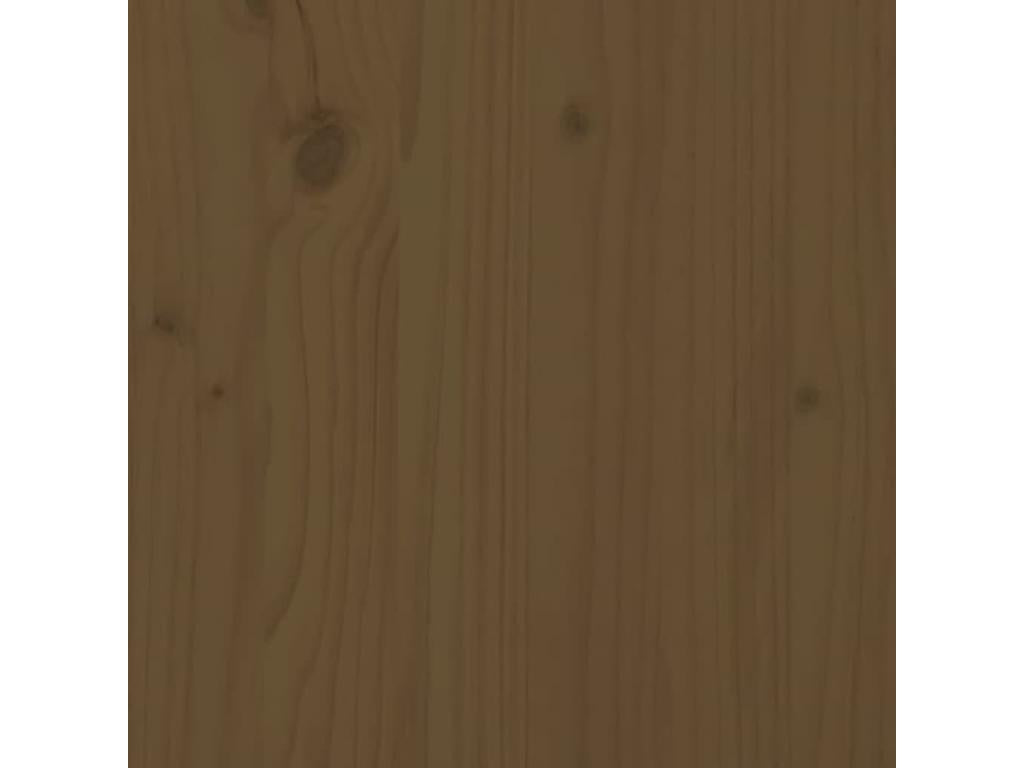 Bed frame without mattress, honey brown, 100x200 cm, solid wood, KUSW72827