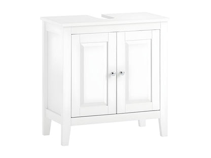 Under-sink cabinet for washbasin or sink, 2 shelves and 2 doors - White FRG202-W NWVM10453