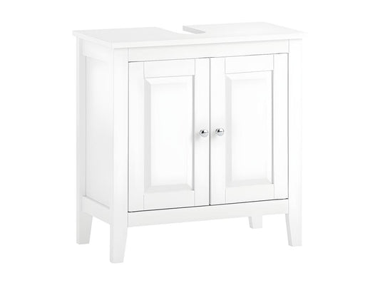 Under-sink cabinet for washbasin or sink, 2 shelves and 2 doors - White FRG202-W NWVM10453