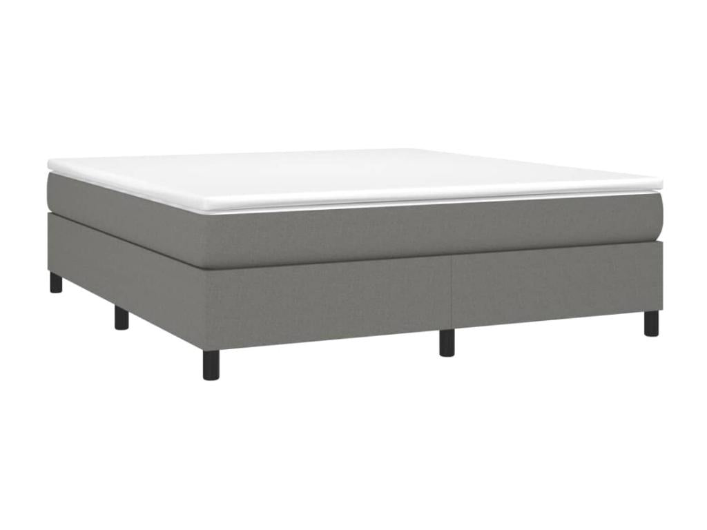 Dark grey bed frame without mattress, 180x200 cm, fabric, IBIK82502