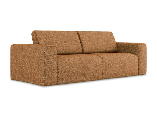 Modular 3-seater sofa in Strukturstoff - terracotta - Ventoriq SWCF31319