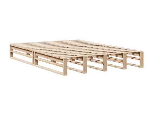 Bed frame without mattress 135x190 cm solid pine wood KFHV51690