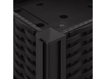 Black raised bed planter 160x40x23 cm 02 0000917 SWEZ88244